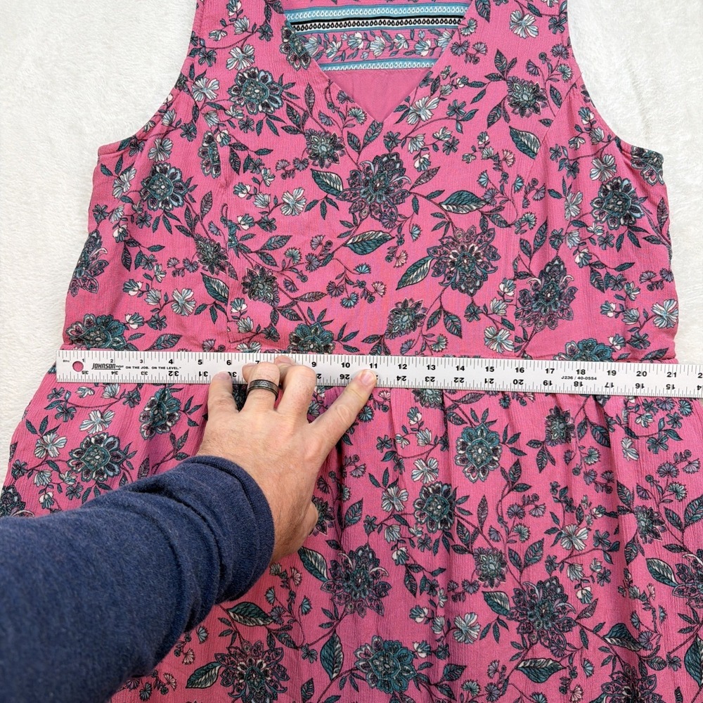 J. Jill Pink Floral Maxi Dress - Picture 6 of 10